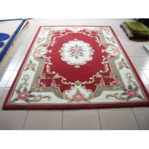 Traditional Design Flower Handtufted Acrylic Carpet