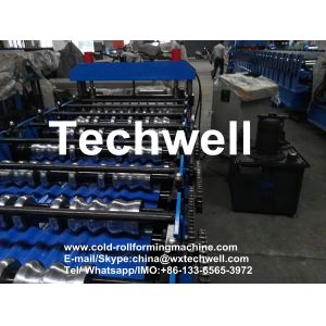 Steel Metal Roof Panel Roll Forming Machine, Roof Panel Roll Former With 5 Ton