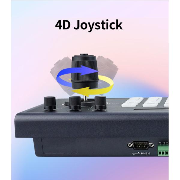 IP PTZ Camera Control Keyboard with 4D Joystick and NDI Controller by DAIPU CCU-103