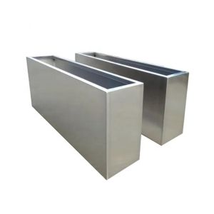 Customized stainless steel rectangle flower planters