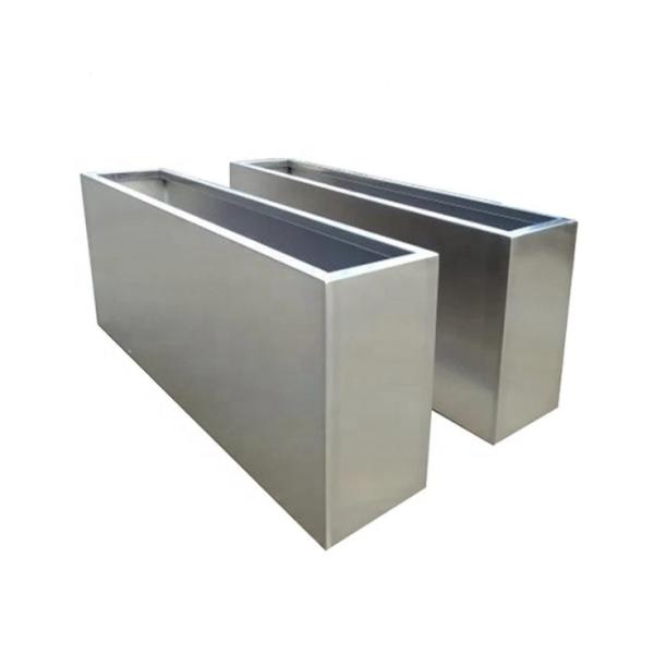 Buy Customized stainless steel rectangle flower planters at wholesale prices