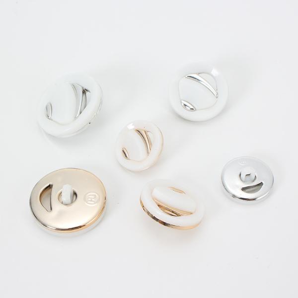 Wholesale Women Clothes Customize Fashion Big Plastic Abs Combined Button for Clothing Dyeable