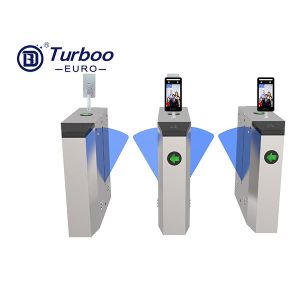 Flap Barrier Turnstile Gate Mechanism Retractable 3 Pairs Infrared Sensor Turboo