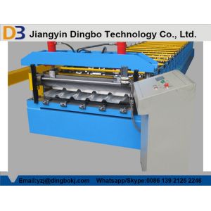 380V 50Hz Steel Tile Roll Forming Machine with PLC Compture Control System / Cr12mov Blade
