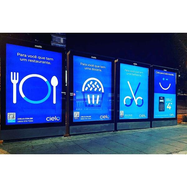 75 Inch IP65 Public Information Display Advertisement Waterproof Outdoor Digital