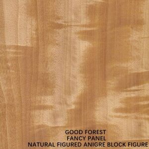 Natural Figured Anigre Block Figure Fancy Plywood Good Quality For Door And