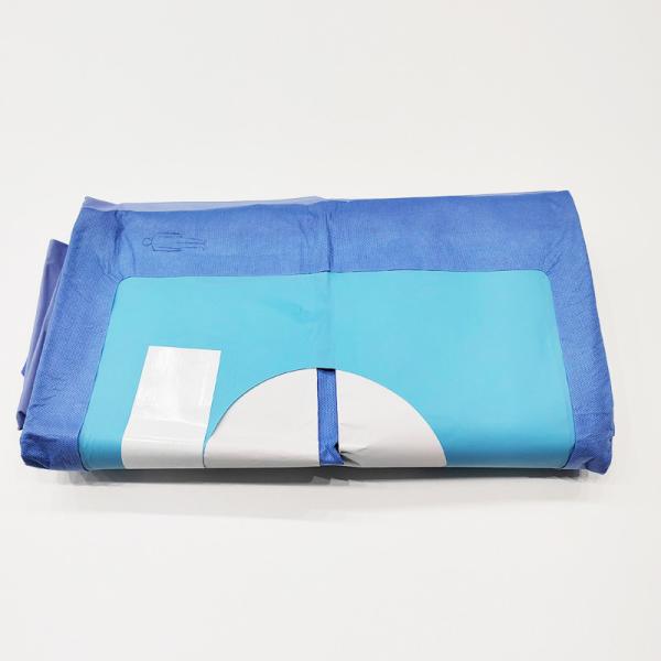 EO Sterilized Hip U Drape Surgical Hip Drape With Pouch Customized