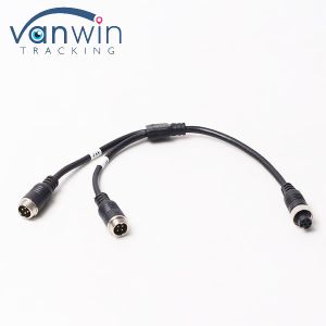 6-Pin Aviation Female To Dual 4P Male Aviation Adapter Cable For Vehicle
