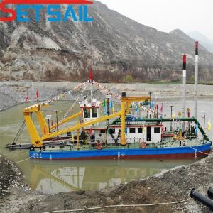 6 Meter Dredging Depth 6 Inch Cutter Suction Dredger with Cummins 160kw Main