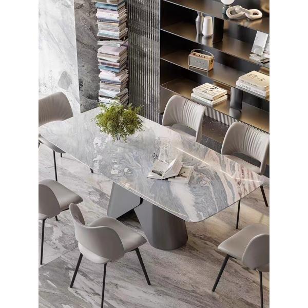 Buy Luxurious And Practical Ceramic Marble Top Dining Table For Dining Room at wholesale prices