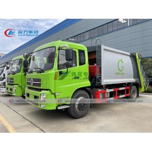 210HP 14cbm Refuse Collection Truck With Double Operation System