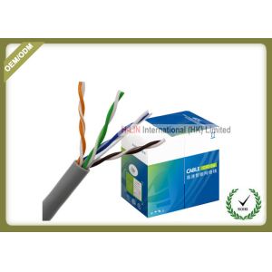 LSZH Jacket Fiber Network Cable Cat5e U/UTP 4x2x0.48 Cuprum Solid Inside