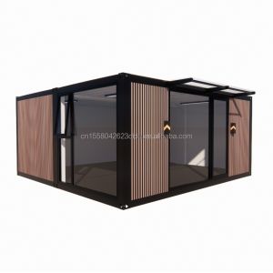 Flat Top Container Prefabrication Studio Imitation Wood PVC Wall Panel for