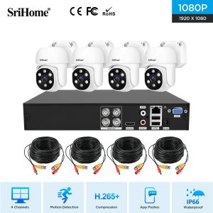 4CH DVR Kit Surveillance System IP Camera 2 MP XVR Cctv System