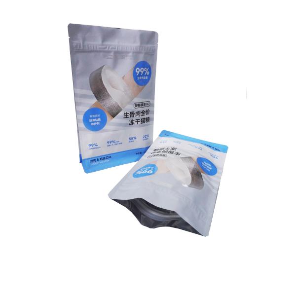 Moisture Proof Foil Printing Laminated Food Packaging Pet Frozen/Dry Bag With Zipper Seal