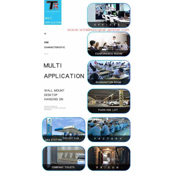 TXtelsig Remote Control 10 Channel Examination Phone Wifi Signal Jammer For School Business Office Secret Protection