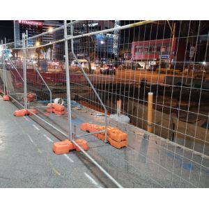 9.5ft X 6ft Temp Construction Fence Quality Control Material Support Tube Welded