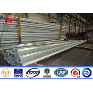 11kv Transmission / Distribution Galvanized Electrical Steel Power Pole 5m