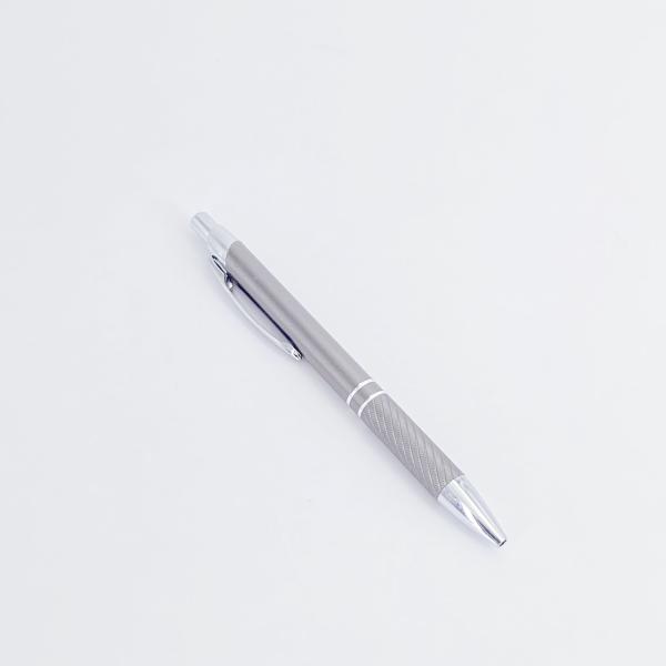 Luxury Matte Aluminum Barrel Ball Pen Press Type Ballpoint Pen