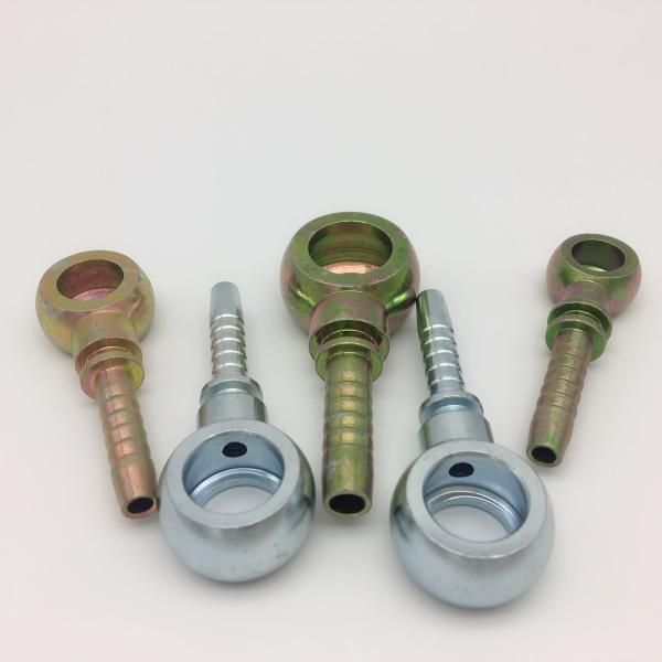 Buy Thread High Pressure Bsp Hose Fittings Trivalent Zinc Plated at wholesale prices