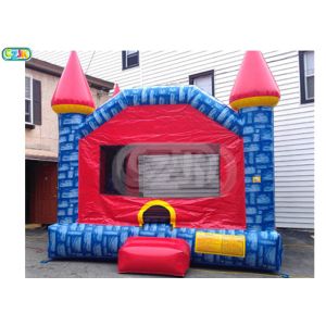 Colorful Brick Style Bouncy Jumping Castles Heavy Duty Commercial Grade
