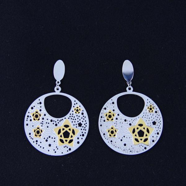 Buy Fashion High Quality Ladies Women Girls Stainless Steel Earrings LEF169 at wholesale prices