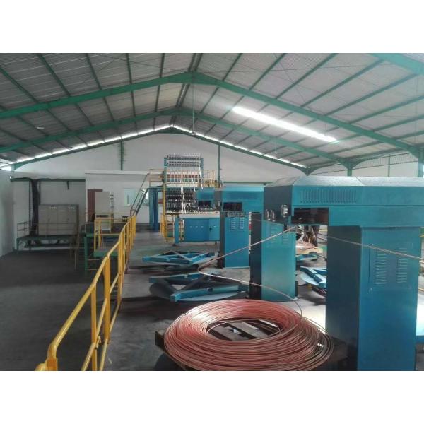 Continuous 8-17mm Copper Upcast Machine 2000 Tons For Cable 1.5 2.5