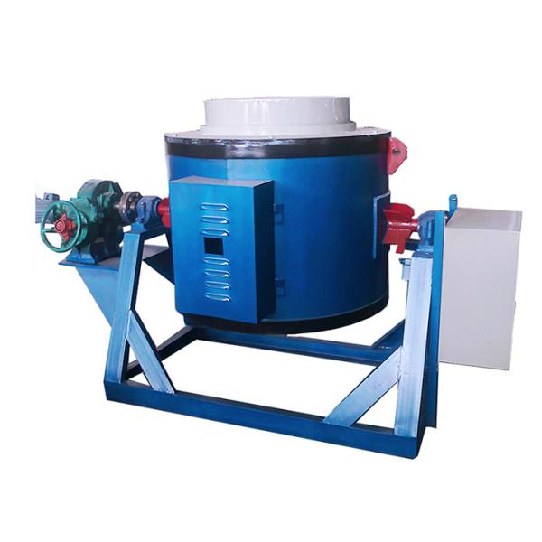 Buy Metal Crucible Melting Furnace , High Temperature 200kg Electric Crucible Furnace at wholesale prices