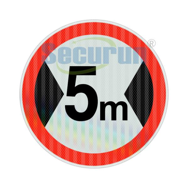 Buy EGP Reflective Restriction Width Limit Road Sign Customized 600mm at wholesale prices