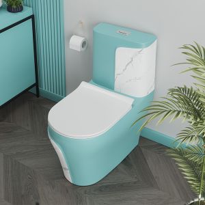 One Piece Seamless Sanitary Ware Toilet Flushing Flowrate 3L 6L