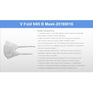 Niosh White Folding Medical Grade Face Mask BFE 99.9%