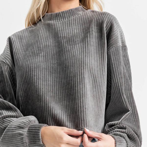 Sustainable Plain Crew Neck Sweatshirt Autumn And Winter Customized Embroidered Logo