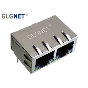 Latch Down / Tab Down Magnetic RJ45 Connector Gigabit Ethernet Jack Gold Plating