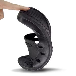 Factory ESD Anti Static SPU Slippers Black Six-Hole Cleanroom Workshop Safety