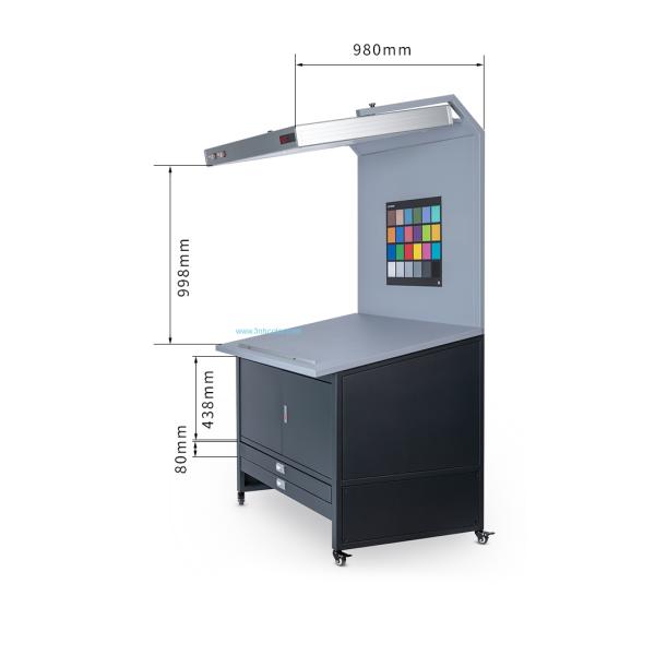 CC120-E D65 Color Proof Station Light Box With Cupboards And Drawers 135x90cm