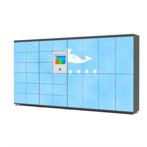 China Security Camera Laundry Locker Service 15 Inch Touch Screen on sale