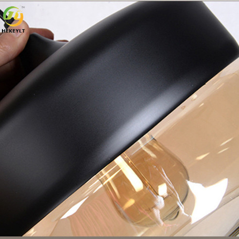 Indoor Hotel Modern Pendant Light E26 With Glass Shade