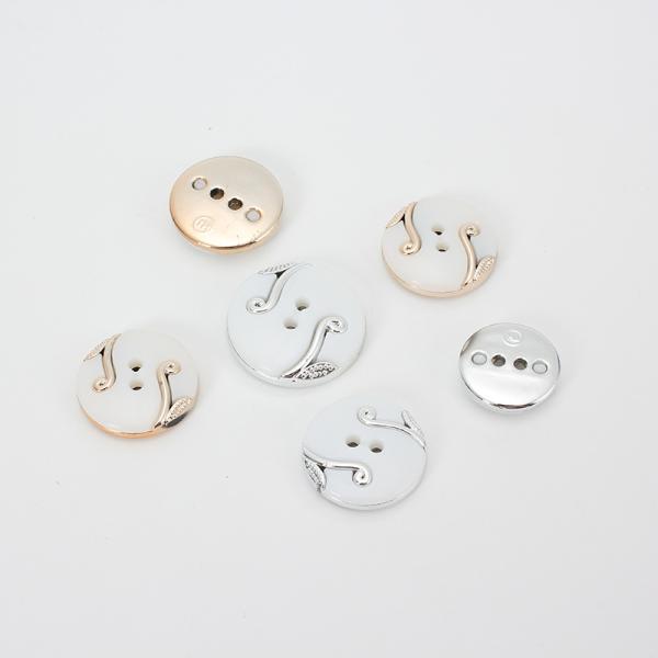 Wholesale Women Clothes Customize Fashion Big Plastic Abs Combined Button for Clothing Dyeable