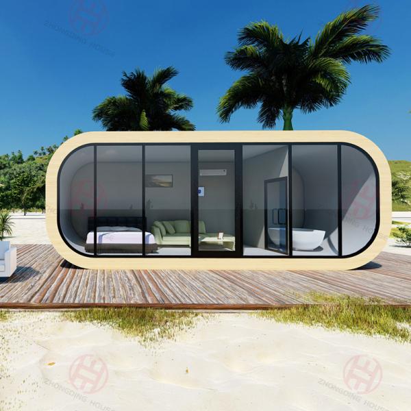 Hotel Qatar Tiny Apple Cabin Pod Modular Buildings with and Online Technical