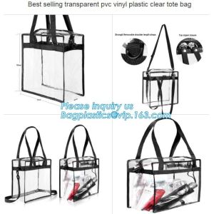 Reusable die cut handles promotional plastic bag, Promotional Items Transparent