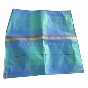 PE Tarpaulin Blue Grid UV Resistant Covering for Moisture-Proof and Sunlight