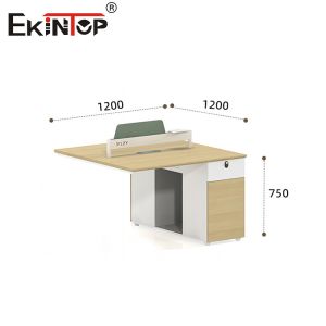 Modular And Connectable Two-Person Office Furniture Modern Style