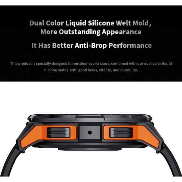 C25 Sports Rugged Outdoor Smart Watch Aviation Metal Case 1.69 inch