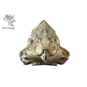 European Style Casket Corners Pale Gold PP Virgin Plastic 18# With Steel Tubes