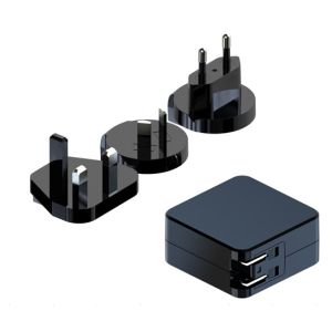 High Efficiency Universal Ac Dc Power Adapter with interchangeable plug