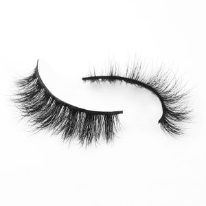Natural Black 15mm 3d Faux Mink Lashes Soft Handmade