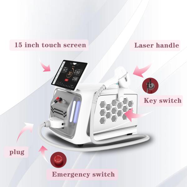 808nm 1064nm 755nm Diode Laser Hair Removal Portable Beauty Machine With MDSAP