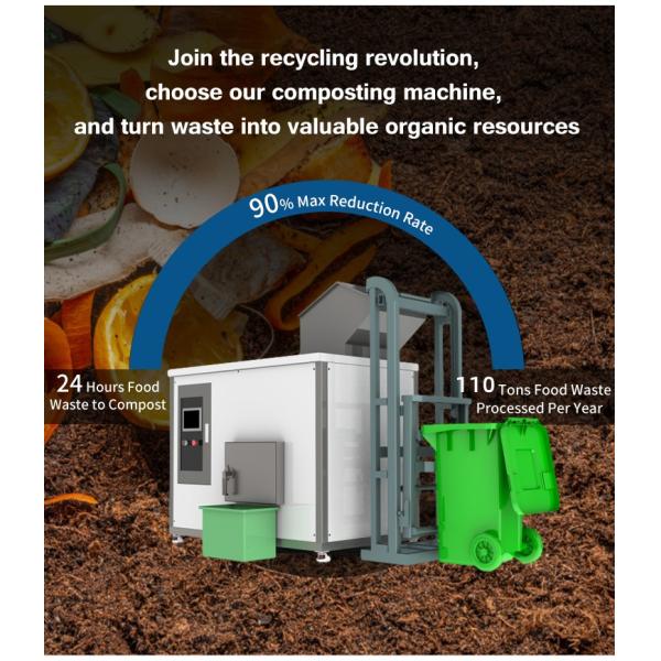 Turn Waste to Organic Compost Food Waste Composter Garbage Recycling Equipment