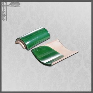Chinese glazed green roof tiles for garden gazebo