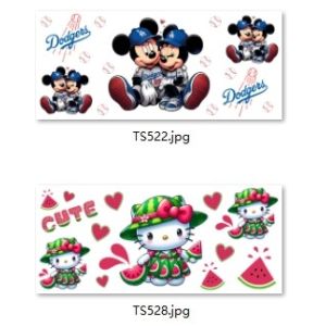 20oz Glass Beer Can UVDTF Tumbler Sticker Decals UV DTF Cup Wrap Trans Waterproof